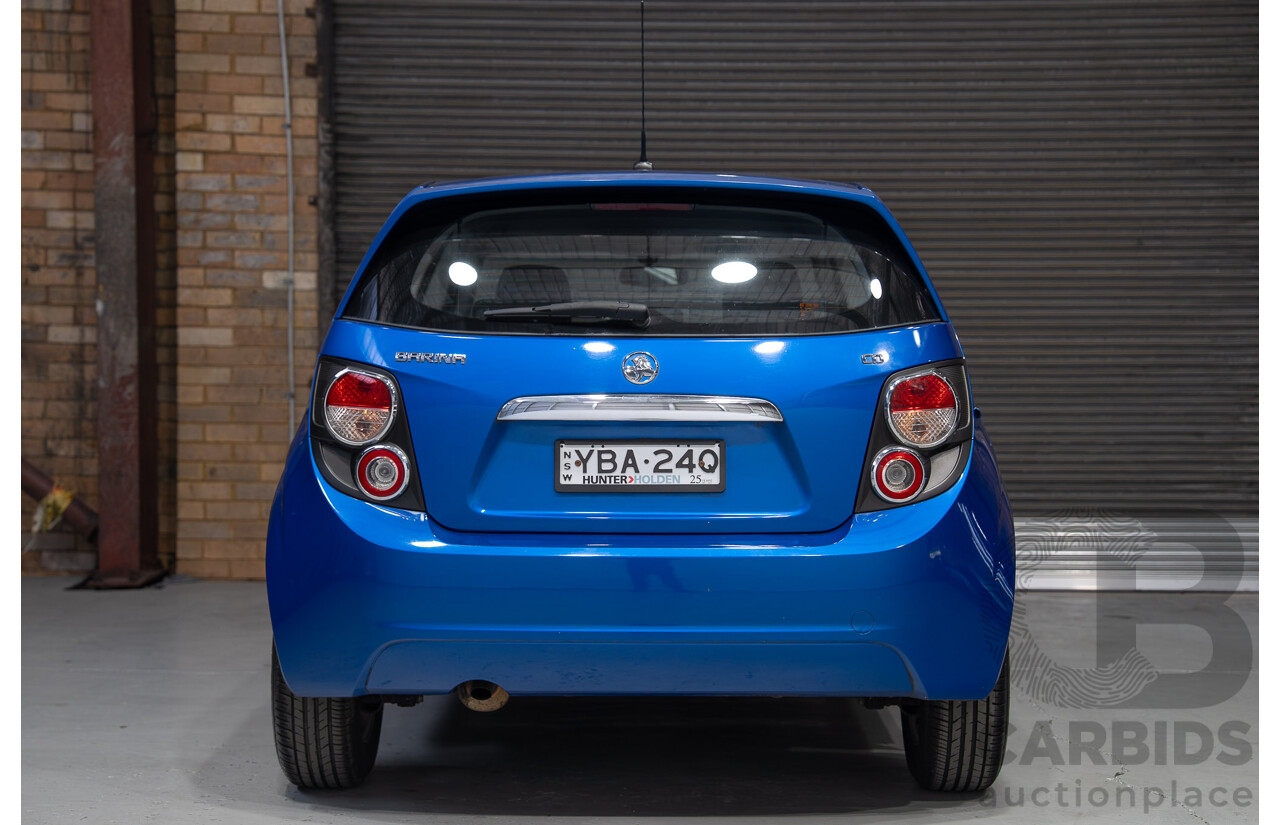 09/2013 Holden Barina CD TM MY14 5d Hatchback Blue 1.6L