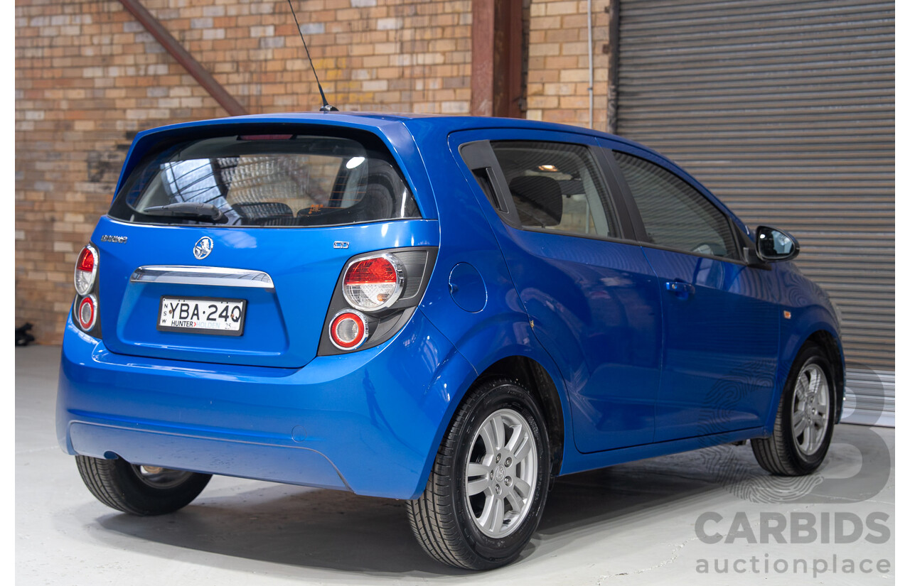 09/2013 Holden Barina CD TM MY14 5d Hatchback Blue 1.6L