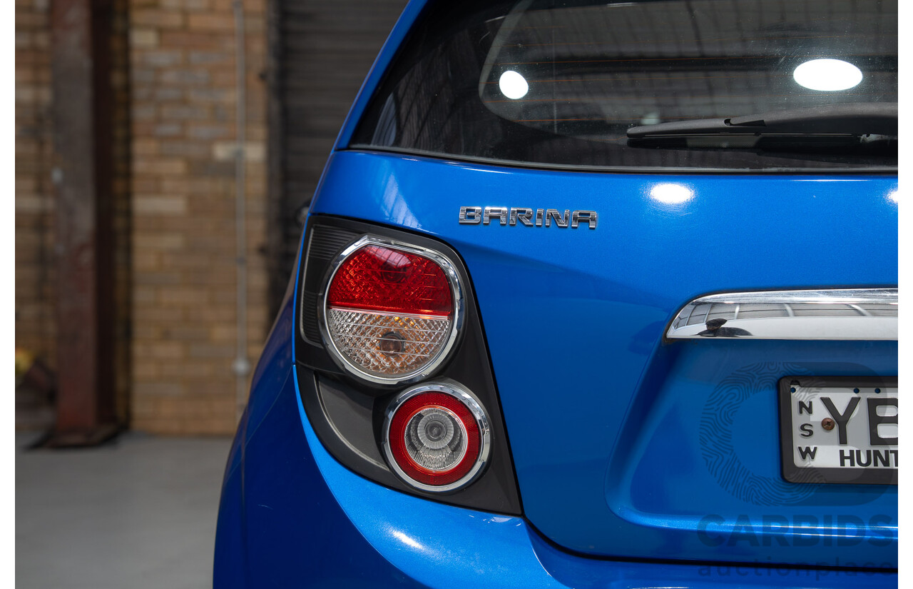 09/2013 Holden Barina CD TM MY14 5d Hatchback Blue 1.6L