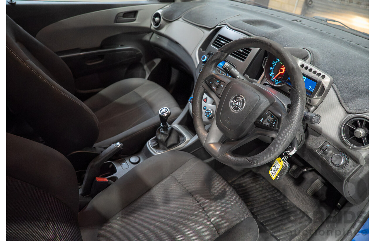 09/2013 Holden Barina CD TM MY14 5d Hatchback Blue 1.6L