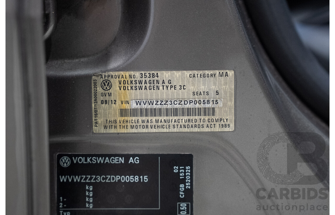 09/2012 Volkswagen Passat 125 TDI Highline 3C MY13 4d Sedan Brown Turbo Diesel 2.0L