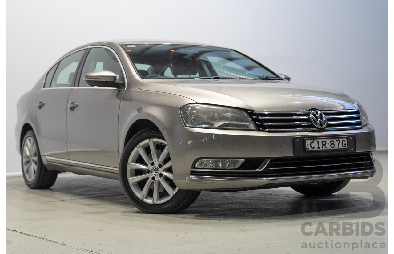 09/2012 Volkswagen Passat 125 TDI Highline 3C MY13 4d Sedan Brown Turbo Diesel 2.0L