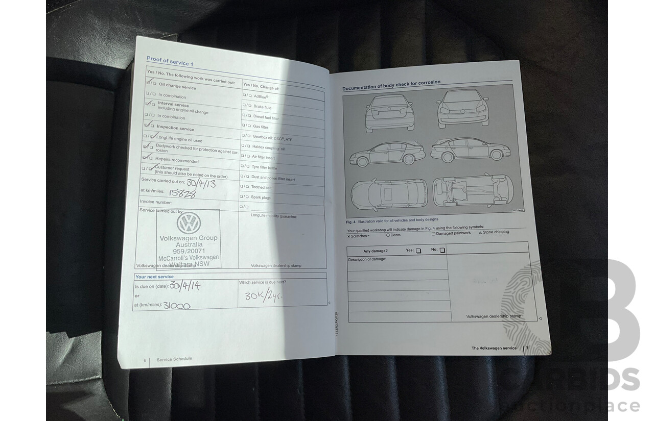 09/2012 Volkswagen Passat 125 TDI Highline 3C MY13 4d Sedan Brown Turbo Diesel 2.0L