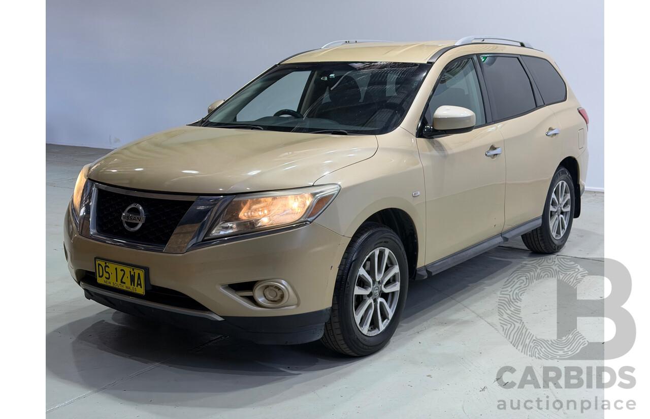 10/2013 Nissan Pathfinder ST (4x4) R52 4d Wagon Gold V6 3.5L - 7 Seater