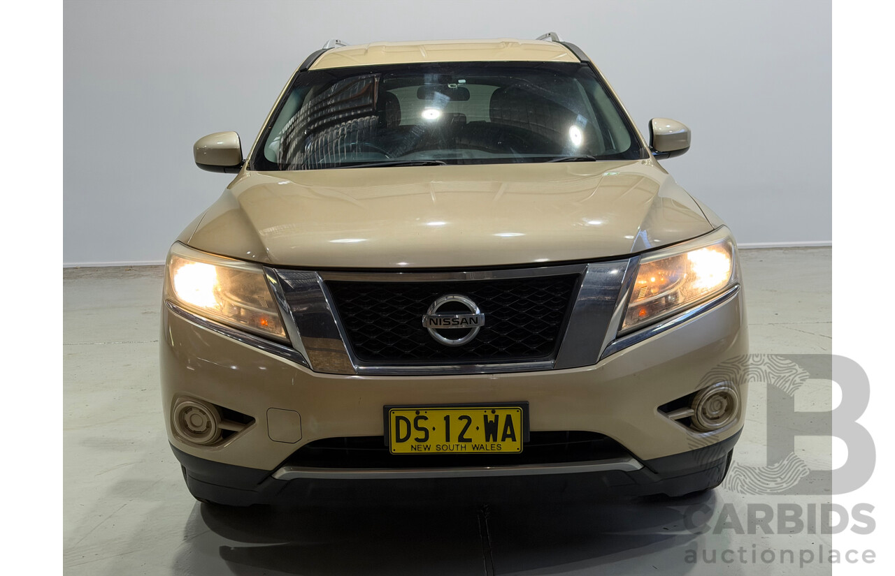 10/2013 Nissan Pathfinder ST (4x4) R52 4d Wagon Gold V6 3.5L - 7 Seater