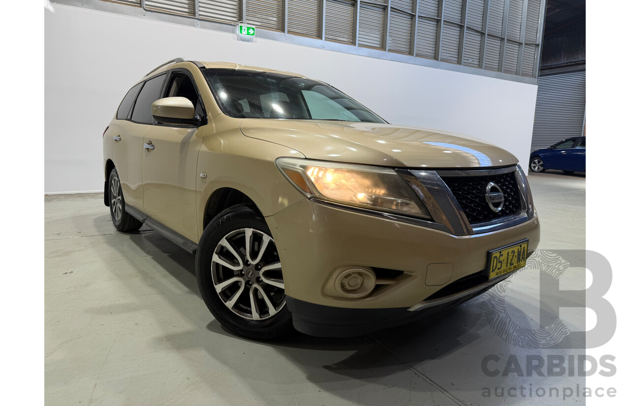10/2013 Nissan Pathfinder ST (4x4) R52 4d Wagon Gold V6 3.5L - 7 Seater