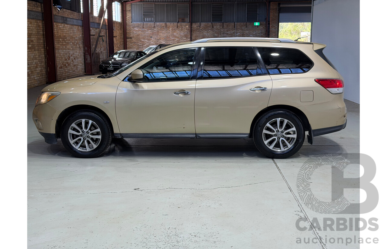10/2013 Nissan Pathfinder ST (4x4) R52 4d Wagon Gold V6 3.5L - 7 Seater