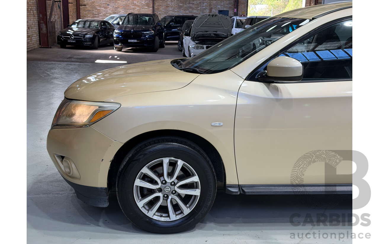 10/2013 Nissan Pathfinder ST (4x4) R52 4d Wagon Gold V6 3.5L - 7 Seater