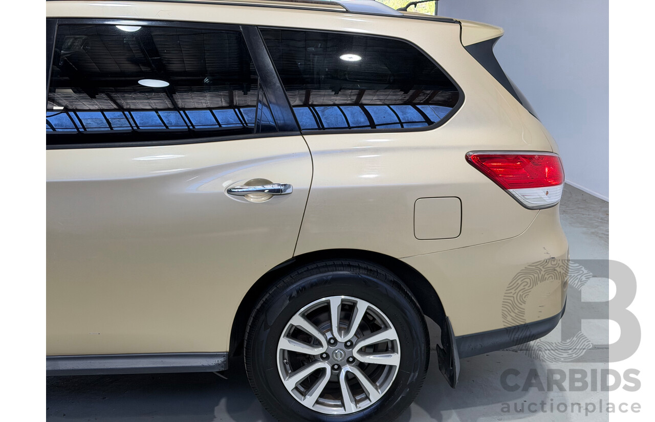 10/2013 Nissan Pathfinder ST (4x4) R52 4d Wagon Gold V6 3.5L - 7 Seater