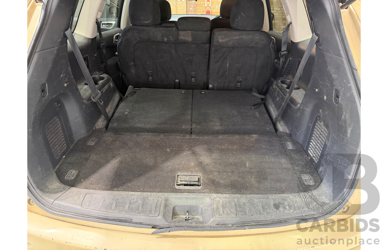 10/2013 Nissan Pathfinder ST (4x4) R52 4d Wagon Gold V6 3.5L - 7 Seater
