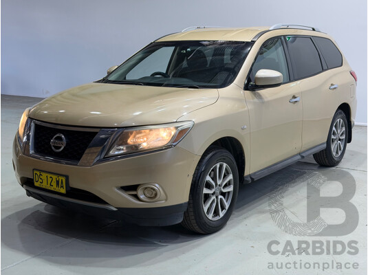 10/2013 Nissan Pathfinder ST (4x4) R52 4d Wagon Gold V6 3.5L - 7 Seater