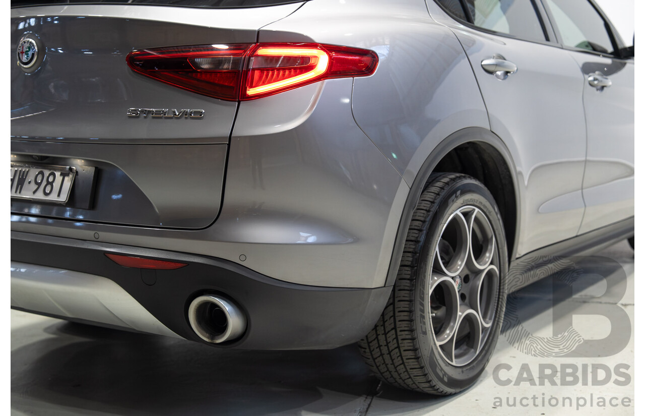 6/2020 Alfa Romeo Stelvio (AWD) 949 4d Wagon Stromboli Grey Metallic Turbo Diesel 2.1L