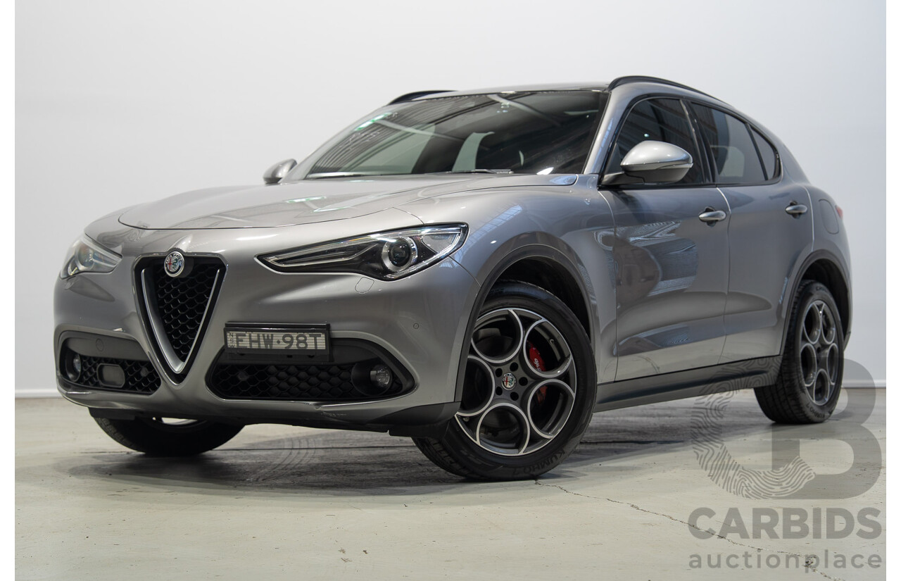 6/2020 Alfa Romeo Stelvio (AWD) 949 4d Wagon Stromboli Grey Metallic Turbo Diesel 2.1L