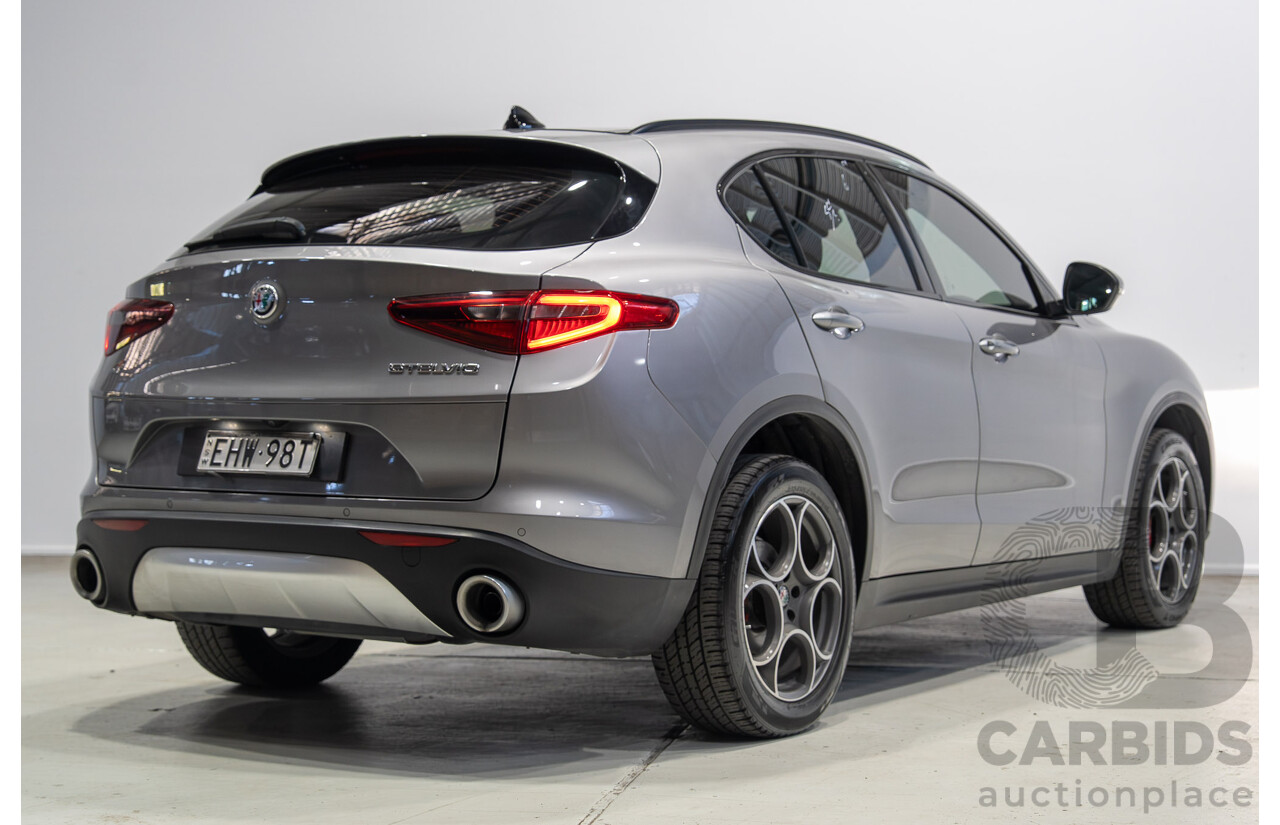 6/2020 Alfa Romeo Stelvio (AWD) 949 4d Wagon Stromboli Grey Metallic Turbo Diesel 2.1L