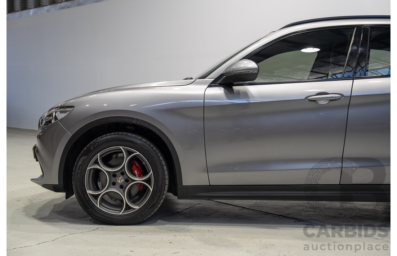 6/2020 Alfa Romeo Stelvio (AWD) 949 4d Wagon Stromboli Grey Metallic Turbo Diesel 2.1L