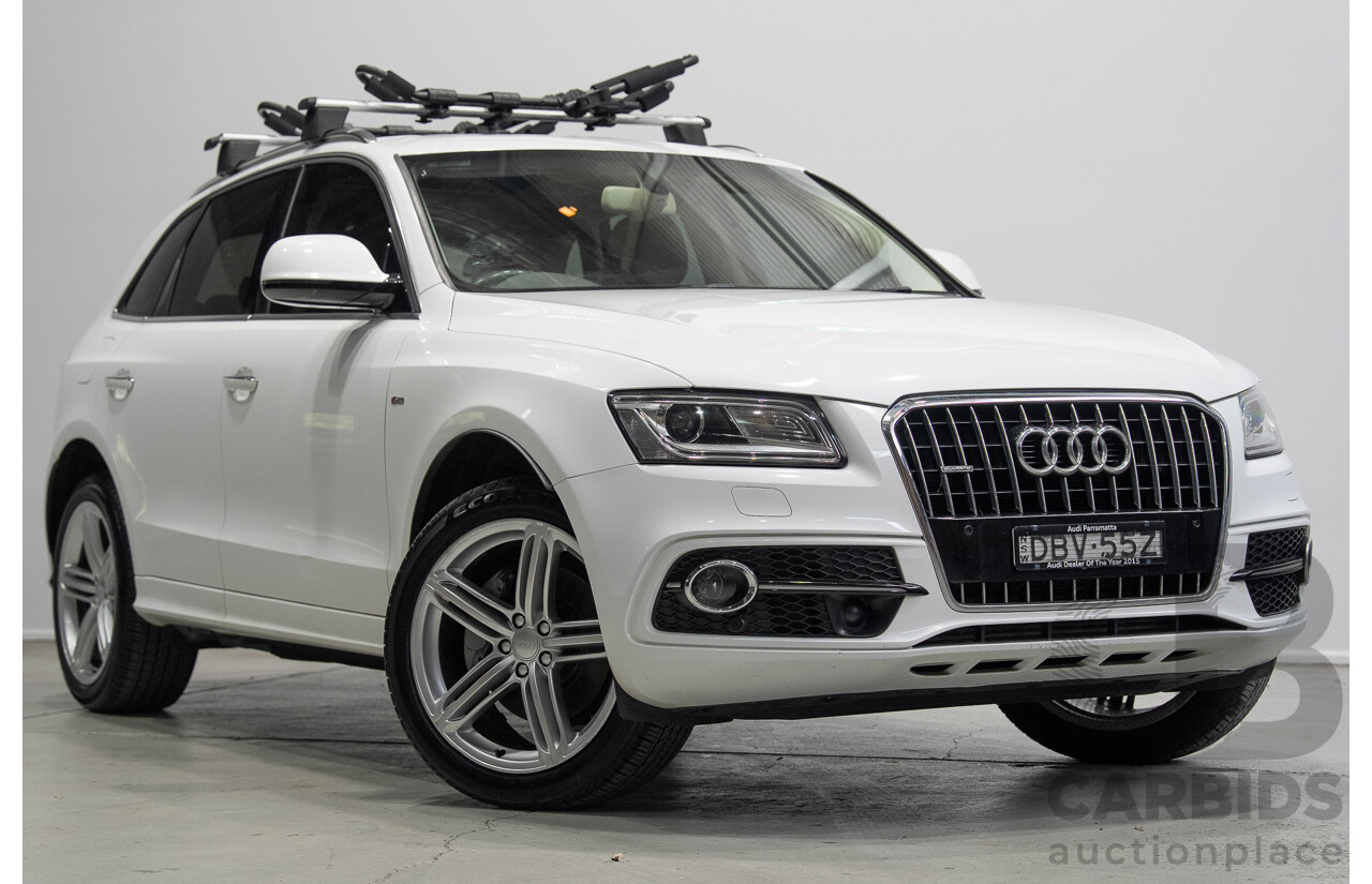 04/2016 Audi Q5 3.0 TDI Quattro (AWD) 8R MY16 4d Wagon Ibis White Turbo Diesel V6 3.0L