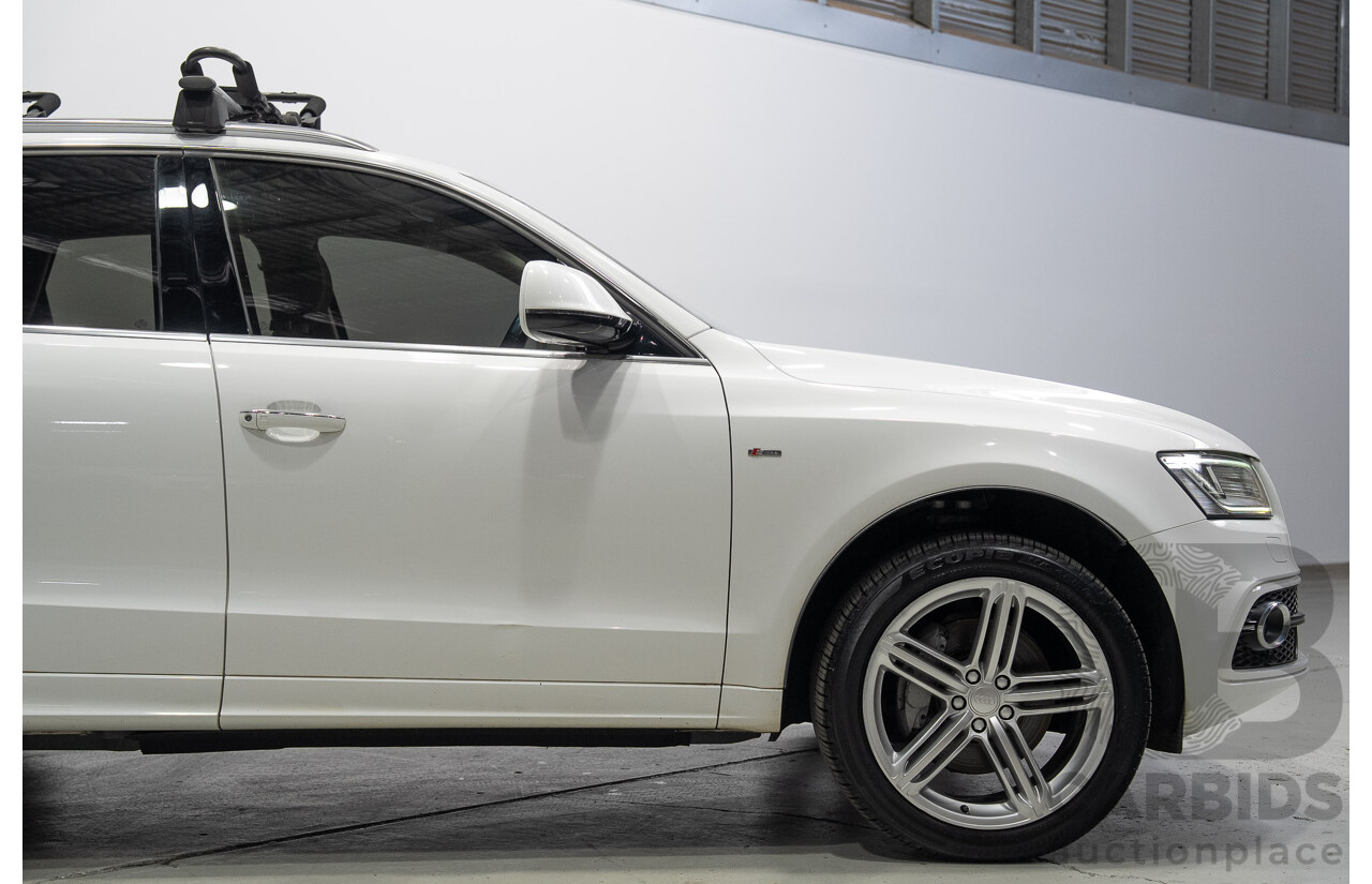 04/2016 Audi Q5 3.0 TDI Quattro (AWD) 8R MY16 4d Wagon Ibis White Turbo Diesel V6 3.0L
