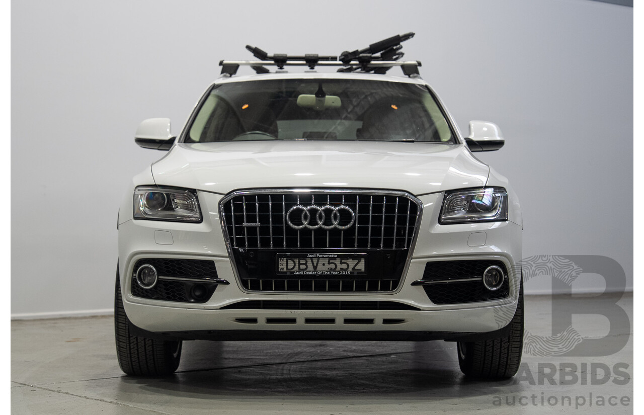 04/2016 Audi Q5 3.0 TDI Quattro (AWD) 8R MY16 4d Wagon Ibis White Turbo Diesel V6 3.0L