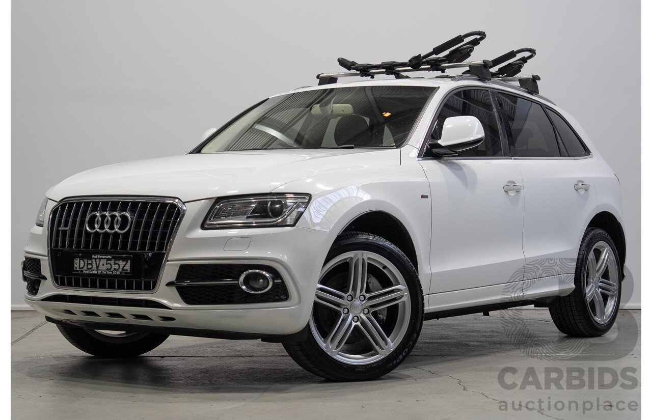 04/2016 Audi Q5 3.0 TDI Quattro (AWD) 8R MY16 4d Wagon Ibis White Turbo Diesel V6 3.0L