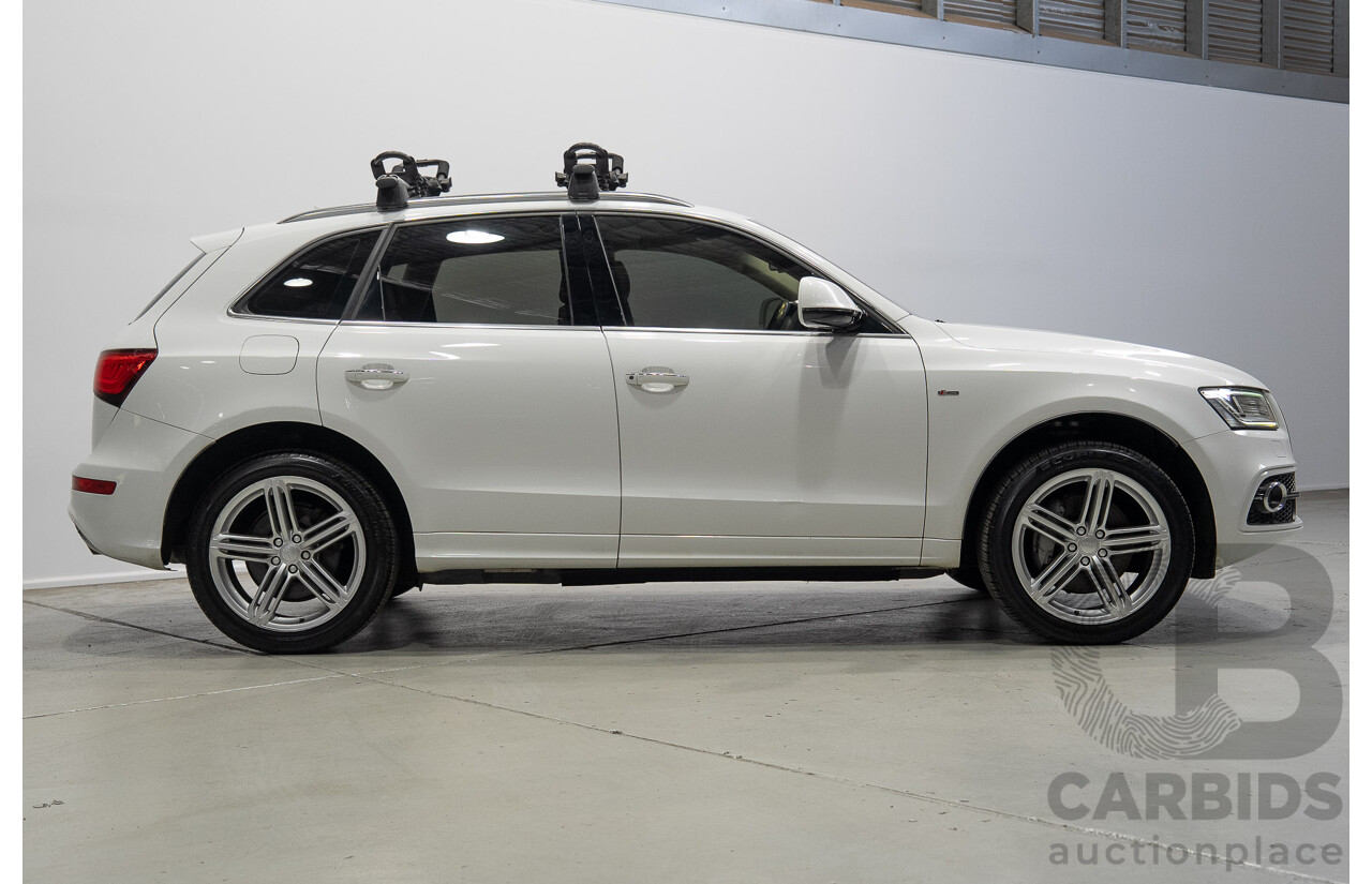 04/2016 Audi Q5 3.0 TDI Quattro (AWD) 8R MY16 4d Wagon Ibis White Turbo Diesel V6 3.0L