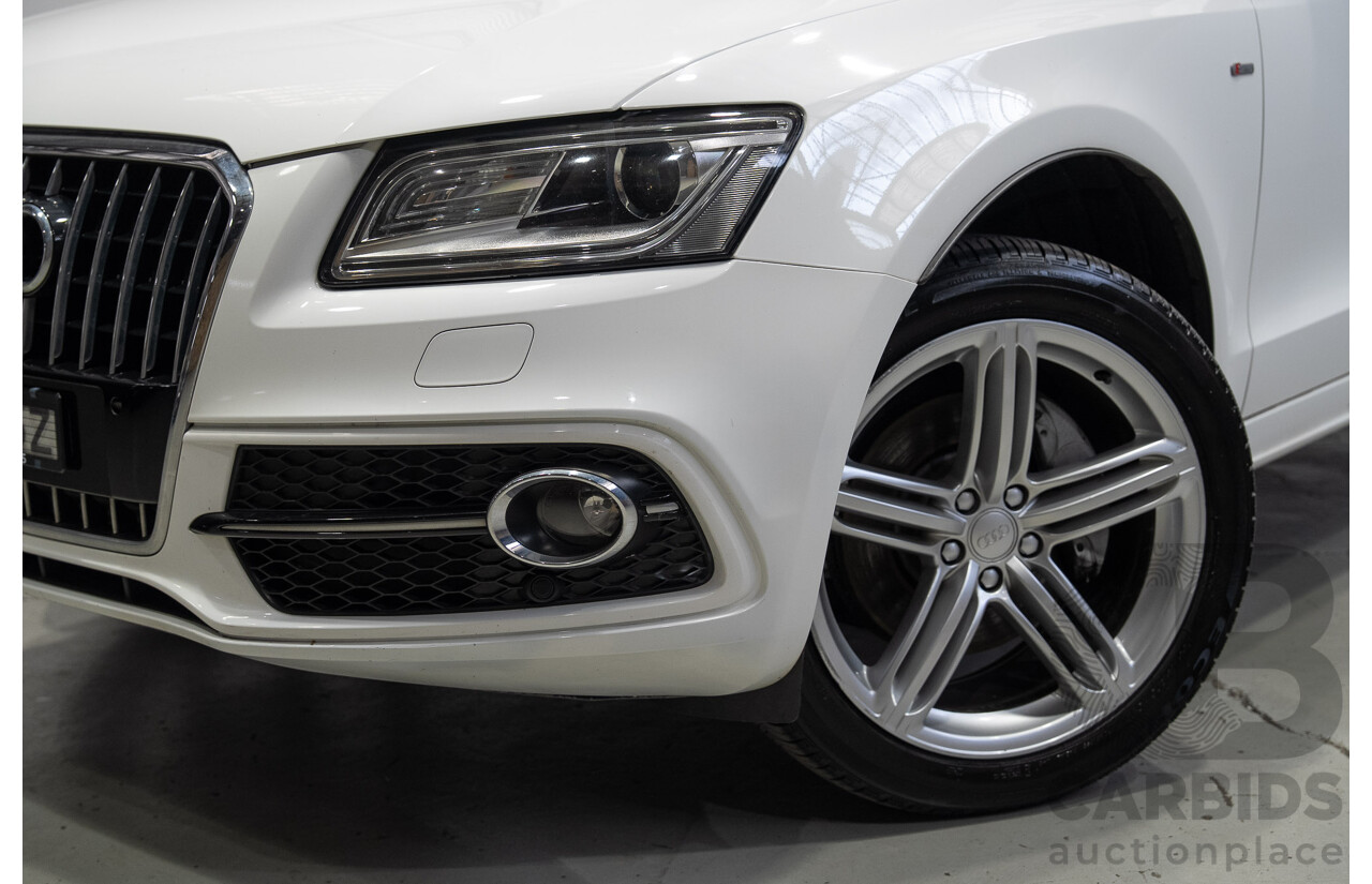 04/2016 Audi Q5 3.0 TDI Quattro (AWD) 8R MY16 4d Wagon Ibis White Turbo Diesel V6 3.0L