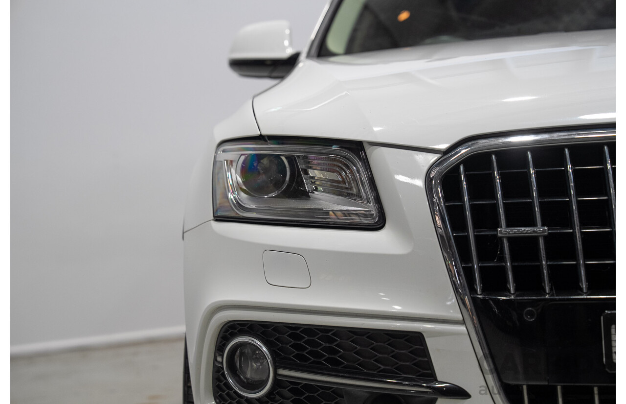 04/2016 Audi Q5 3.0 TDI Quattro (AWD) 8R MY16 4d Wagon Ibis White Turbo Diesel V6 3.0L