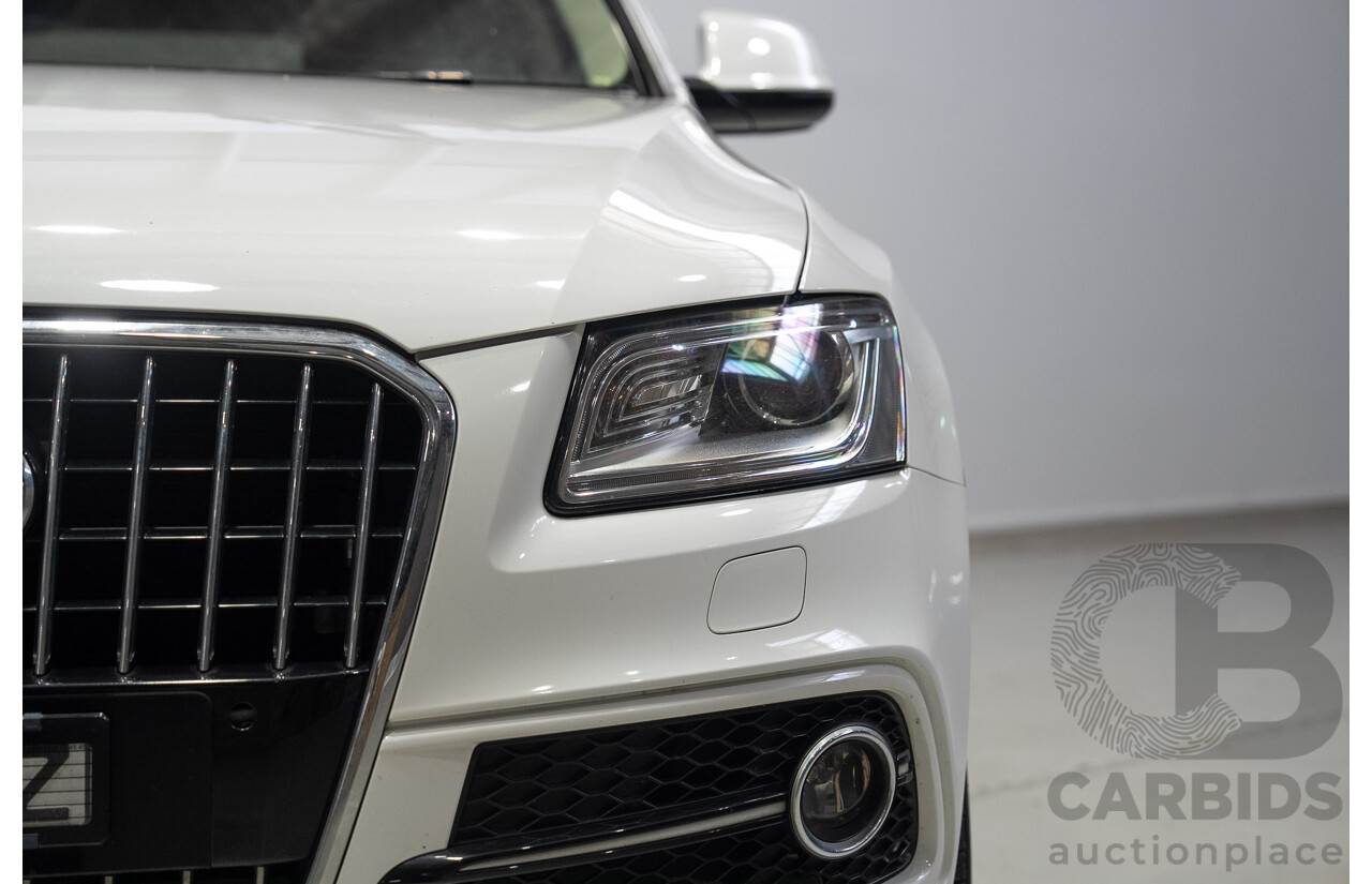 04/2016 Audi Q5 3.0 TDI Quattro (AWD) 8R MY16 4d Wagon Ibis White Turbo Diesel V6 3.0L
