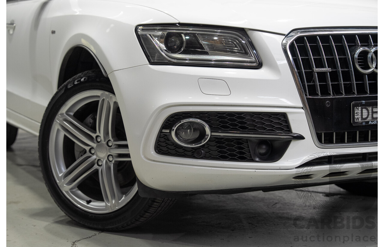 04/2016 Audi Q5 3.0 TDI Quattro (AWD) 8R MY16 4d Wagon Ibis White Turbo Diesel V6 3.0L