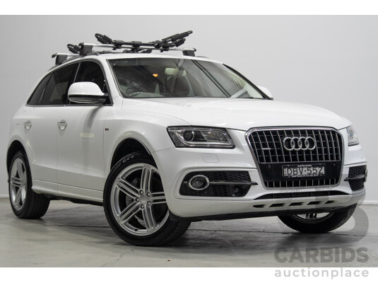 04/2016 Audi Q5 3.0 TDI Quattro (AWD) 8R MY16 4d Wagon Ibis White Turbo Diesel V6 3.0L