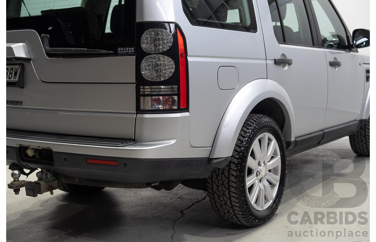07/2014 Land Rover Discovery 4 3.0 TDV6 (4x4) MY14 4d Wagon Indus Silver Twin Turbo Diesel V6 3.0L - 7 Seater