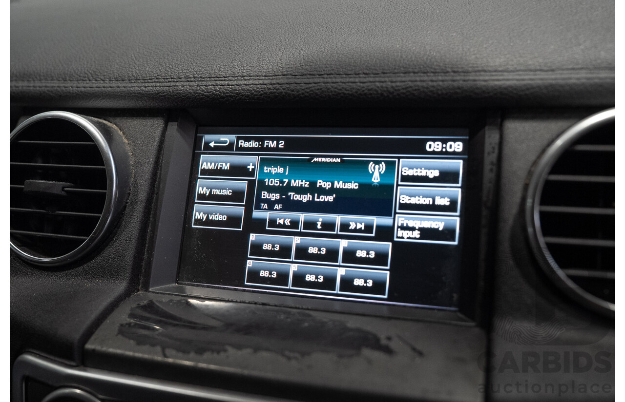 07/2014 Land Rover Discovery 4 3.0 TDV6 (4x4) MY14 4d Wagon Indus Silver Twin Turbo Diesel V6 3.0L - 7 Seater