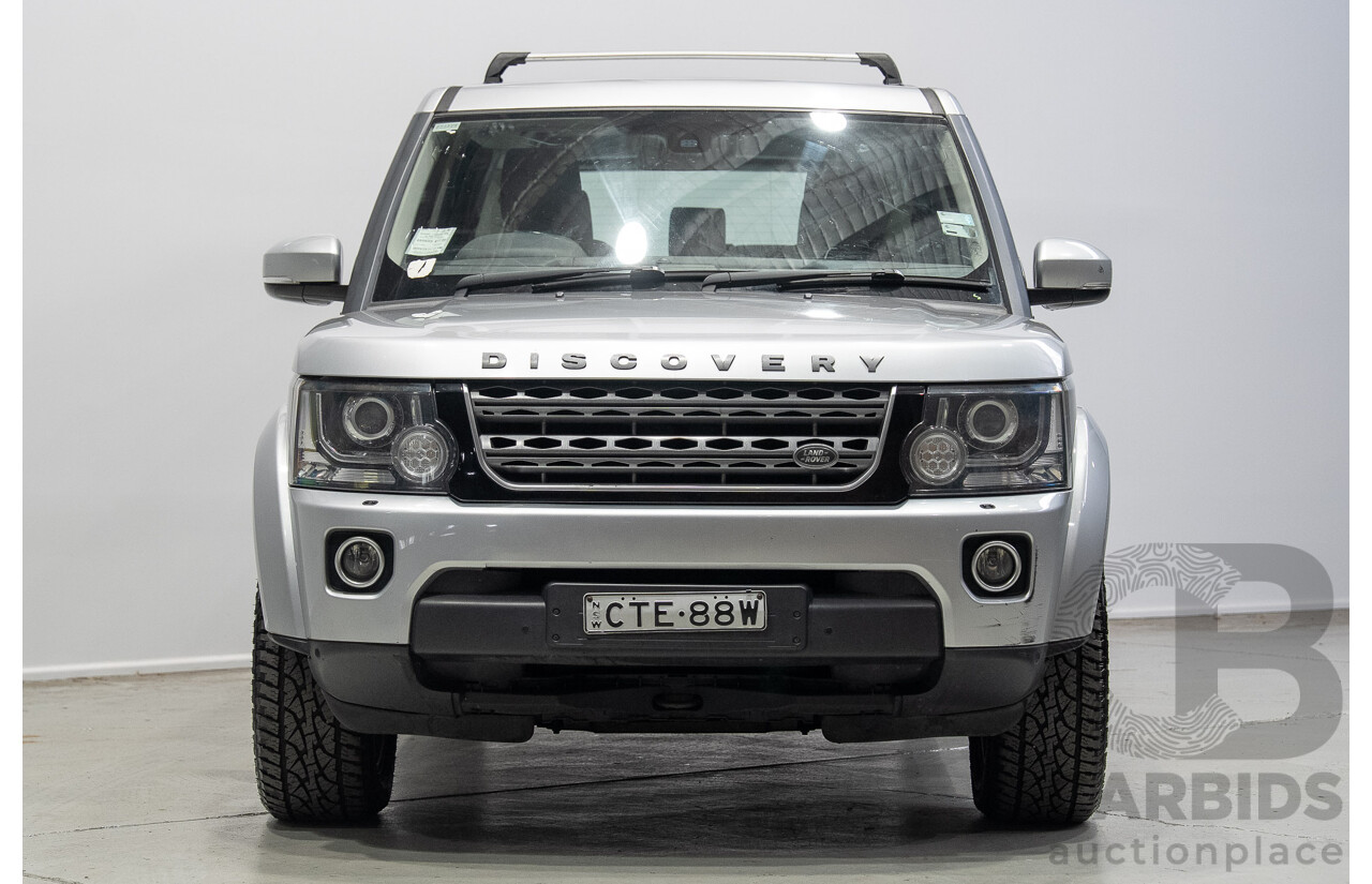 07/2014 Land Rover Discovery 4 3.0 TDV6 (4x4) MY14 4d Wagon Indus Silver Twin Turbo Diesel V6 3.0L - 7 Seater