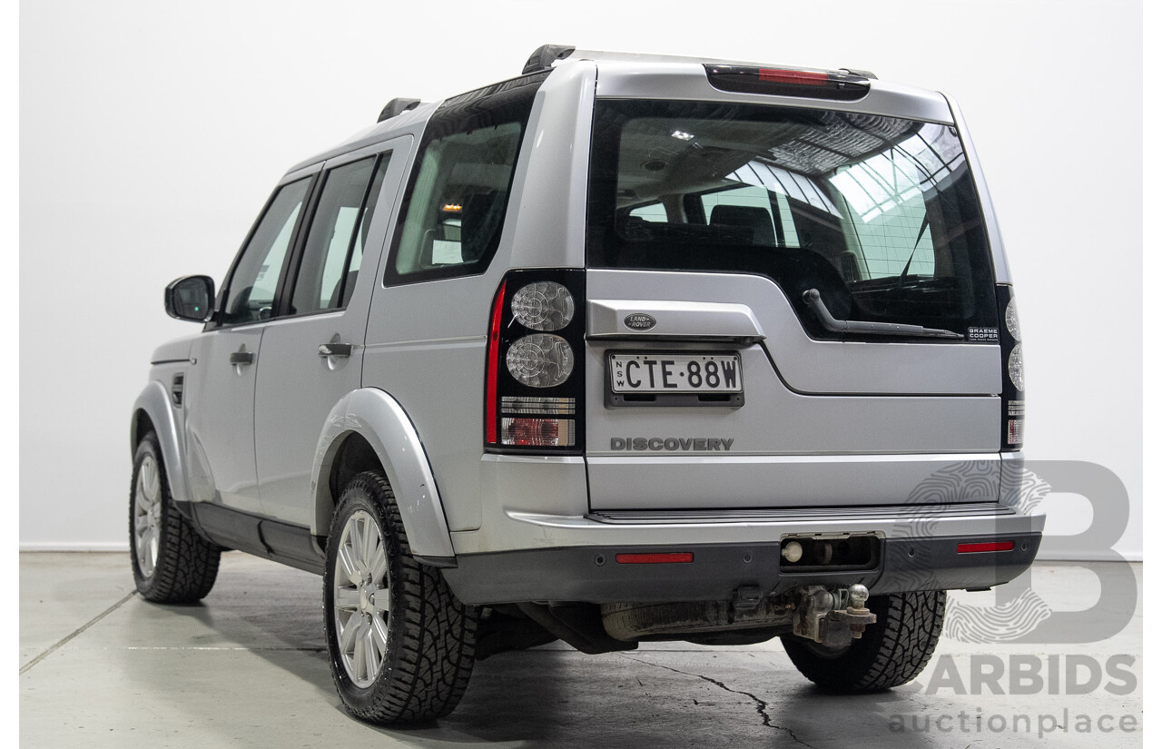 07/2014 Land Rover Discovery 4 3.0 TDV6 (4x4) MY14 4d Wagon Indus Silver Twin Turbo Diesel V6 3.0L - 7 Seater