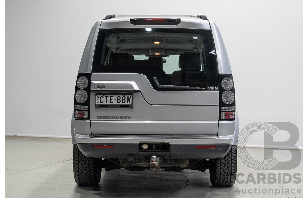 07/2014 Land Rover Discovery 4 3.0 TDV6 (4x4) MY14 4d Wagon Indus Silver Twin Turbo Diesel V6 3.0L - 7 Seater