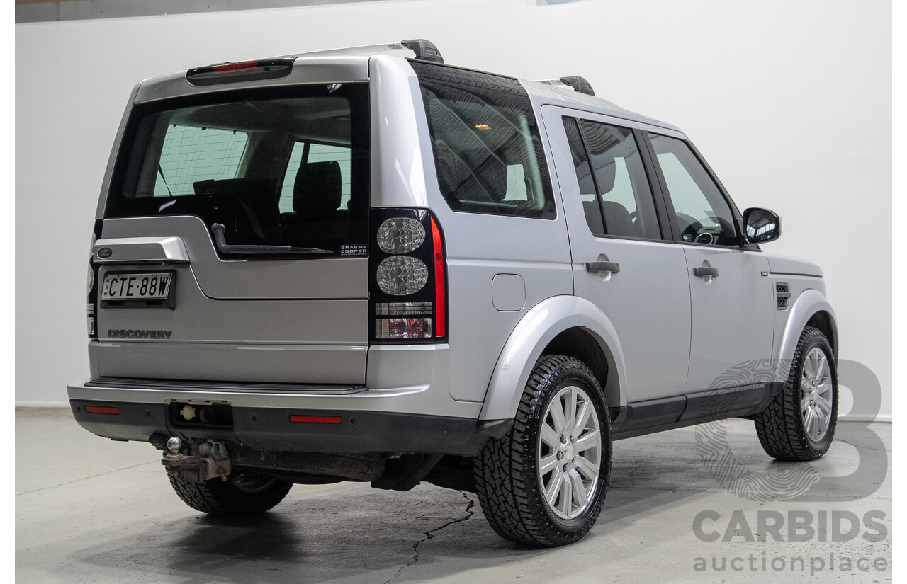 07/2014 Land Rover Discovery 4 3.0 TDV6 (4x4) MY14 4d Wagon Indus Silver Twin Turbo Diesel V6 3.0L - 7 Seater