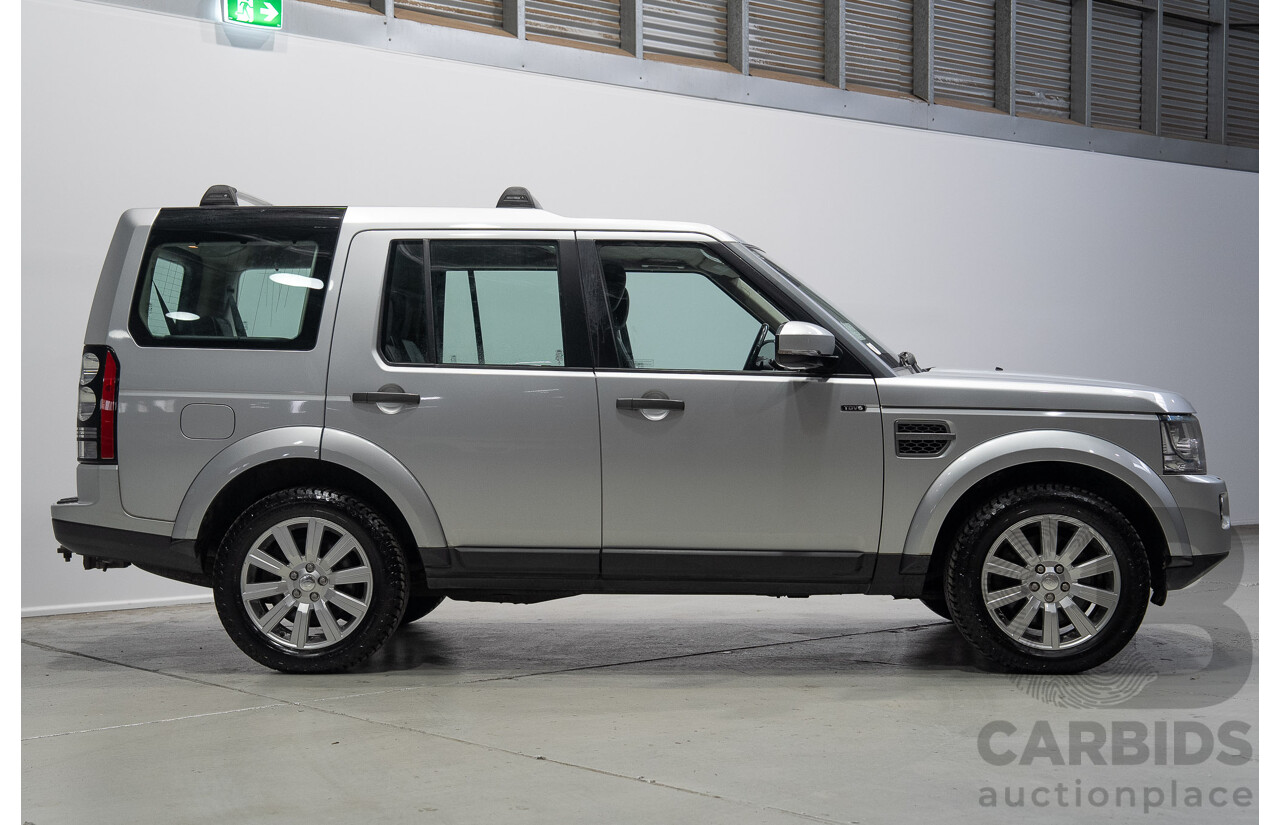 07/2014 Land Rover Discovery 4 3.0 TDV6 (4x4) MY14 4d Wagon Indus Silver Twin Turbo Diesel V6 3.0L - 7 Seater