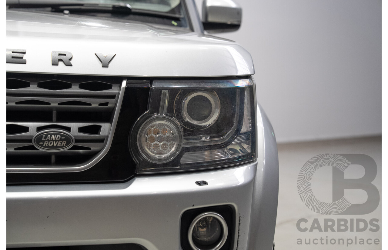 07/2014 Land Rover Discovery 4 3.0 TDV6 (4x4) MY14 4d Wagon Indus Silver Twin Turbo Diesel V6 3.0L - 7 Seater