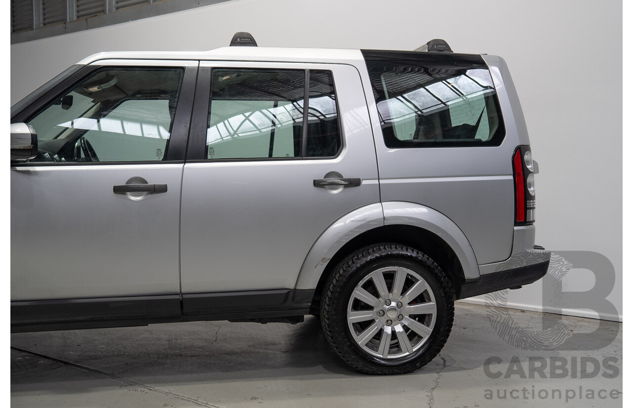 07/2014 Land Rover Discovery 4 3.0 TDV6 (4x4) MY14 4d Wagon Indus Silver Twin Turbo Diesel V6 3.0L - 7 Seater