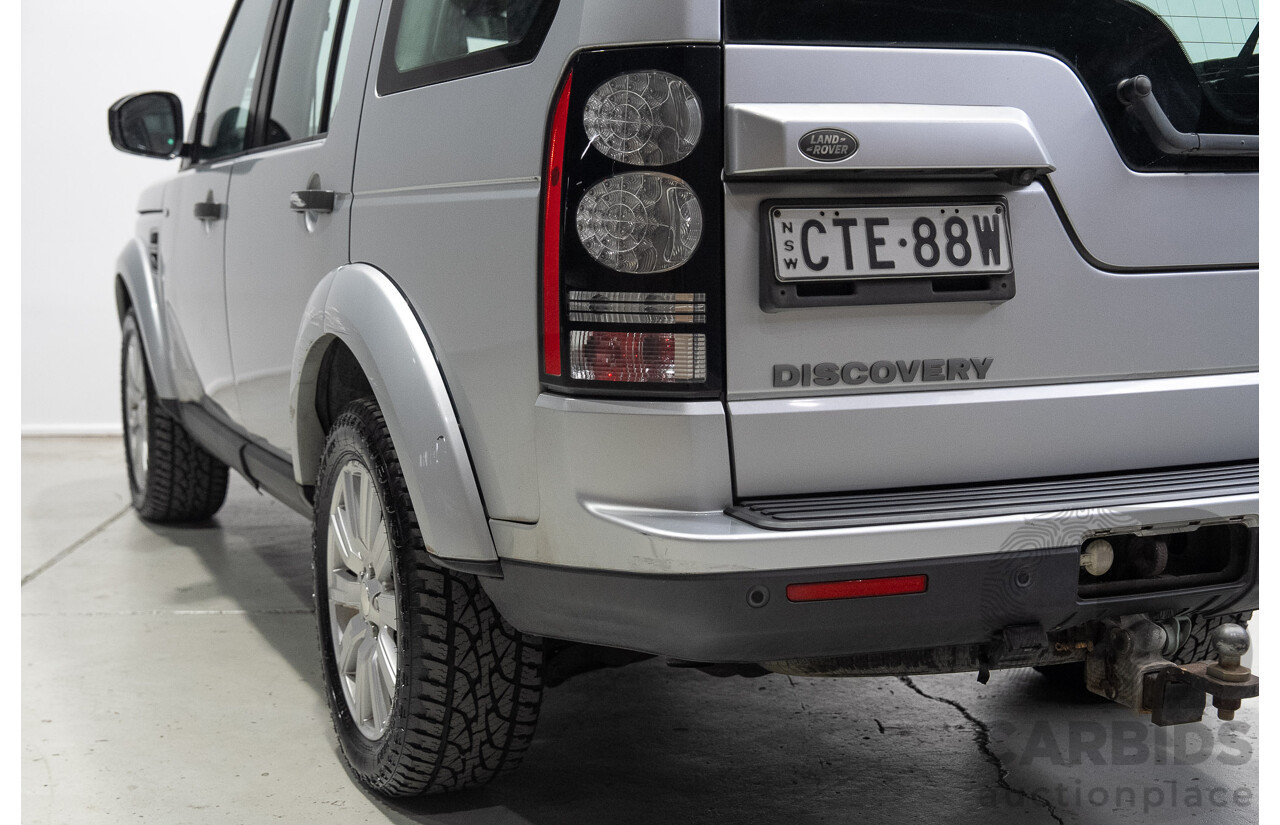 07/2014 Land Rover Discovery 4 3.0 TDV6 (4x4) MY14 4d Wagon Indus Silver Twin Turbo Diesel V6 3.0L - 7 Seater