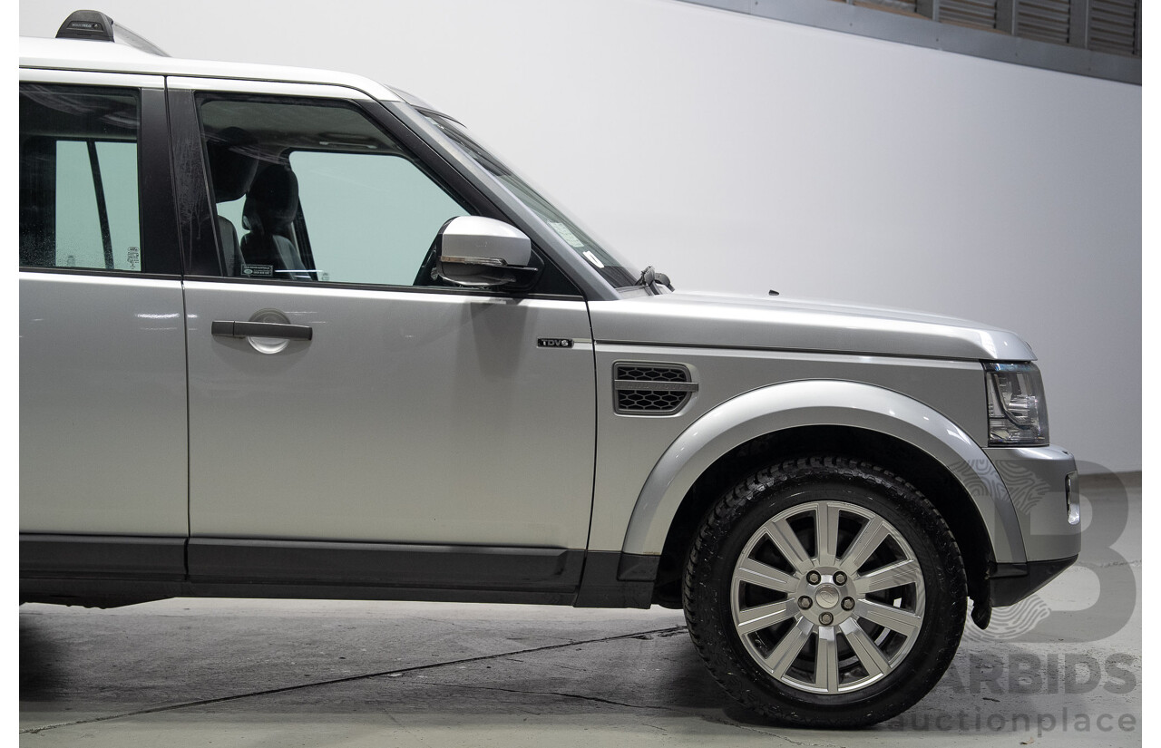 07/2014 Land Rover Discovery 4 3.0 TDV6 (4x4) MY14 4d Wagon Indus Silver Twin Turbo Diesel V6 3.0L - 7 Seater