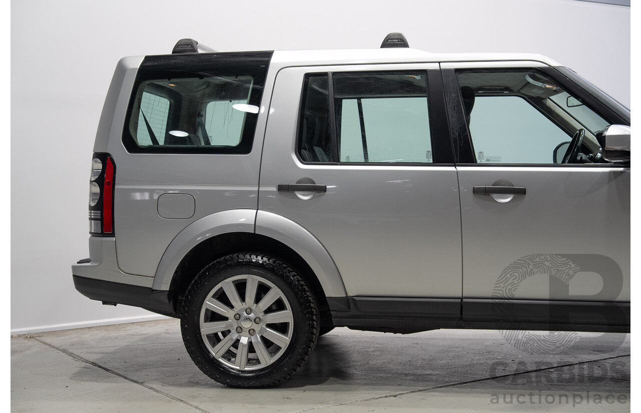 07/2014 Land Rover Discovery 4 3.0 TDV6 (4x4) MY14 4d Wagon Indus Silver Twin Turbo Diesel V6 3.0L - 7 Seater