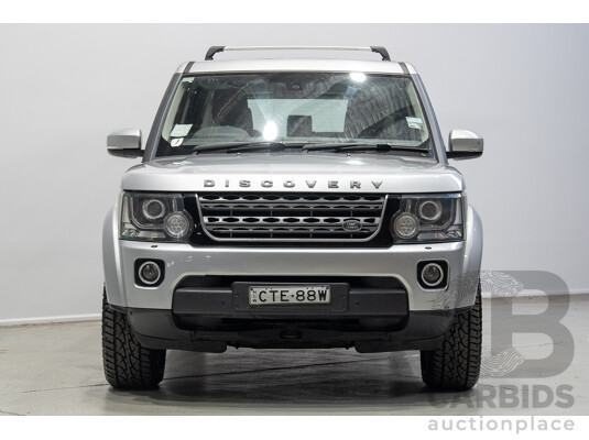 07/2014 Land Rover Discovery 4 3.0 TDV6 (4x4) MY14 4d Wagon Indus Silver Twin Turbo Diesel V6 3.0L - 7 Seater