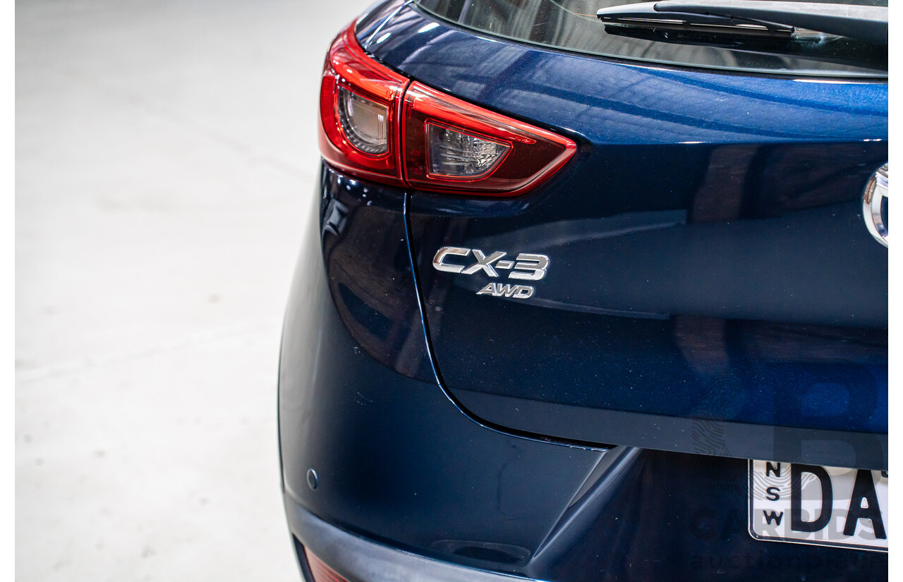 03/2015 Mazda Cx-3 Akari (AWD) DK 4d Wagon Blue Turbo Diesel 1.5L