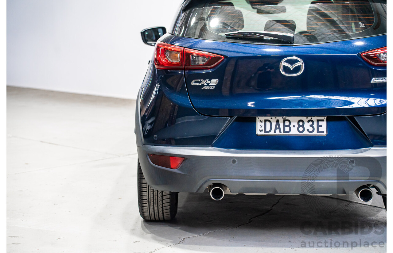 03/2015 Mazda Cx-3 Akari (AWD) DK 4d Wagon Blue Turbo Diesel 1.5L
