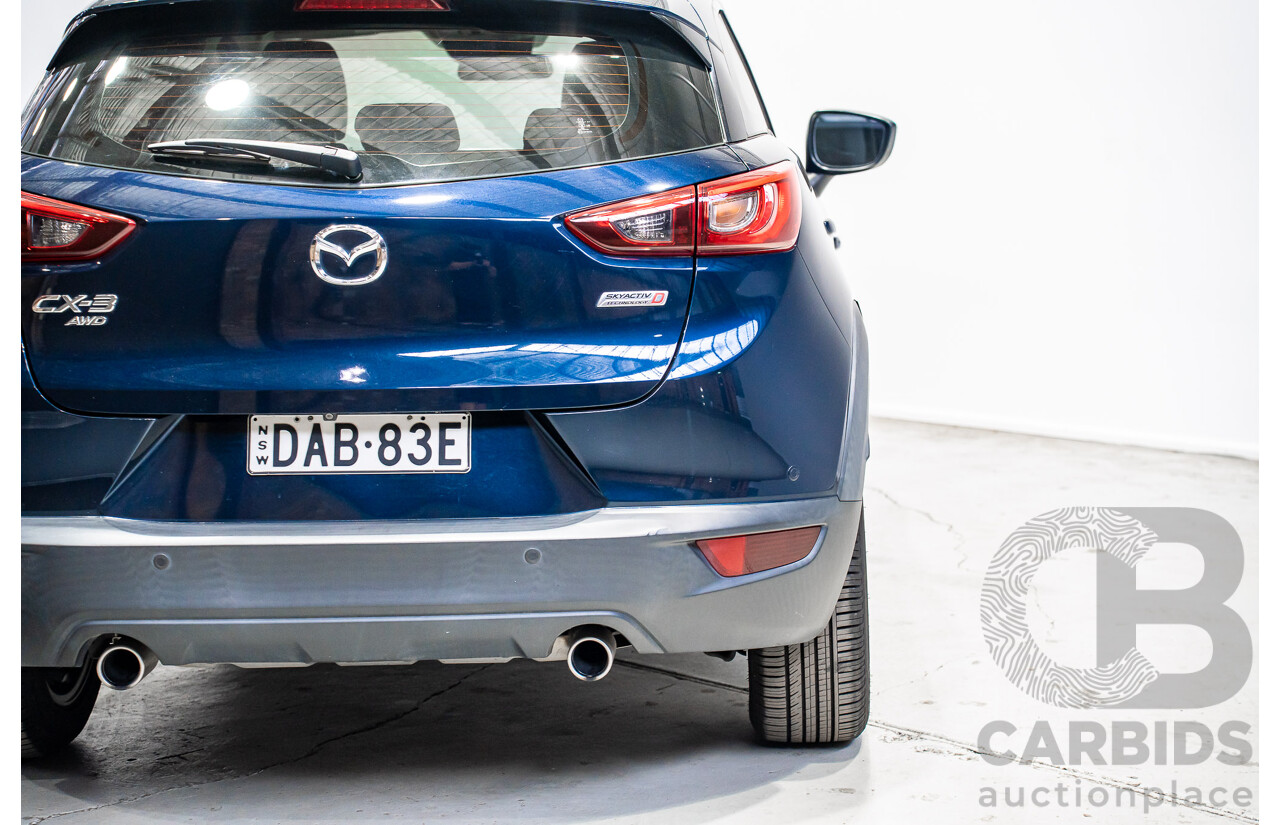 03/2015 Mazda Cx-3 Akari (AWD) DK 4d Wagon Blue Turbo Diesel 1.5L
