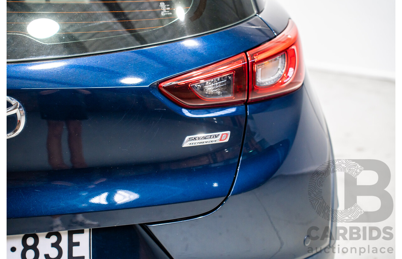 03/2015 Mazda Cx-3 Akari (AWD) DK 4d Wagon Blue Turbo Diesel 1.5L