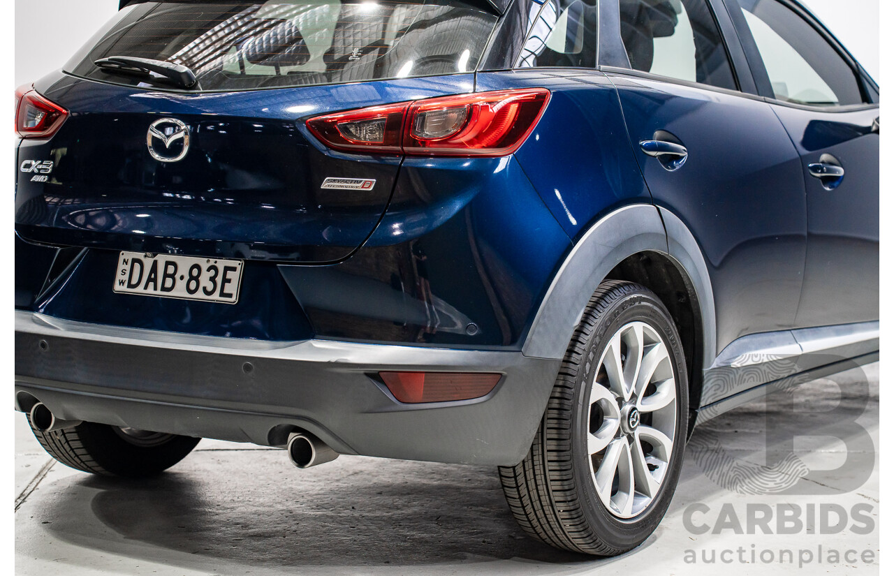 03/2015 Mazda Cx-3 Akari (AWD) DK 4d Wagon Blue Turbo Diesel 1.5L