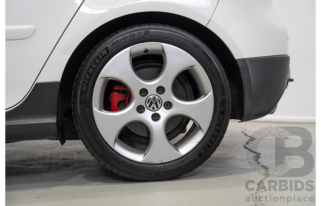 6/2009 Volkswagen Golf GTi 1K MY09 5d Hatchback Candy White Turbo 2.0L
