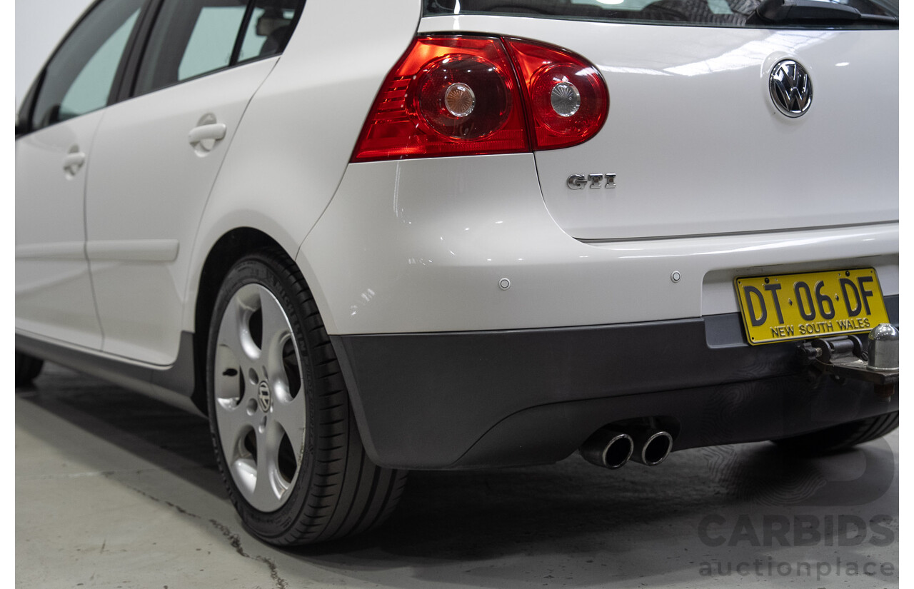 6/2009 Volkswagen Golf GTi 1K MY09 5d Hatchback Candy White Turbo 2.0L