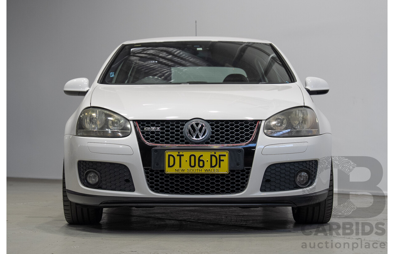 6/2009 Volkswagen Golf GTi 1K MY09 5d Hatchback Candy White Turbo 2.0L